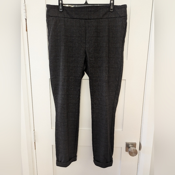 Dalia Plaid Size 14 Grey Women's Trousers - Picture 4 of 9